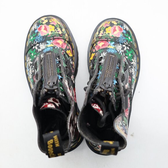 Doc Dr. Martens Sinclair Hi Floral Platform Boot Women's Size 5 Lace up Zip - Picture 9 of 12